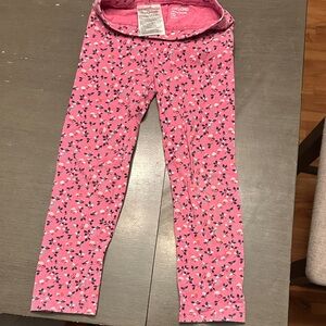 Pink Floral Girls Gap Leggings